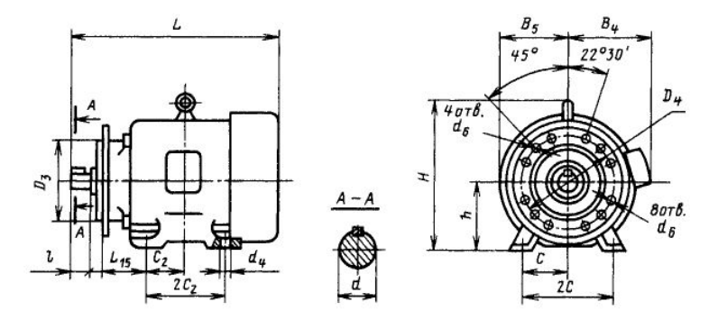 Ао 2 4. Электродвигатель аол2-22-4с2 диаметр вала. Электродвигатель АОЛ габариты. АОЛ-012−2 габариты. Двигатель аол22-4 фланец чертеж.